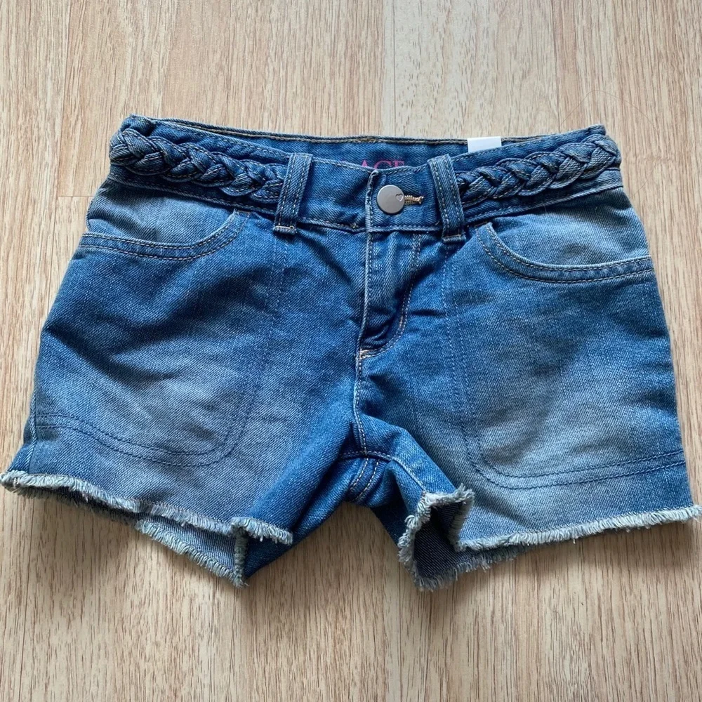 ⭐️3/$25 The Children’s Place Denim Shorts Braided Waist